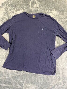 Polo Ralph Lauren Mens Long-Sleeve Shirt Size XL Classic Fit Blue